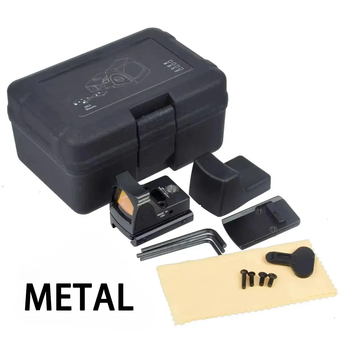 Red Dot Sight NYLON METAL Reflex Sights Scope with Picatinny and G-Mount for Glock17 Airsoft Rifle Handgun Hunting G17 G19 Sight