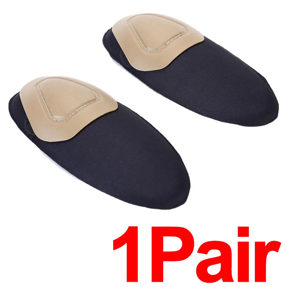 1Pair Tactical Protective Knee Elbow Pads Outdoor Camouflage Suit Gear Hunting Insert Type Soft Pad for Military Combat Use