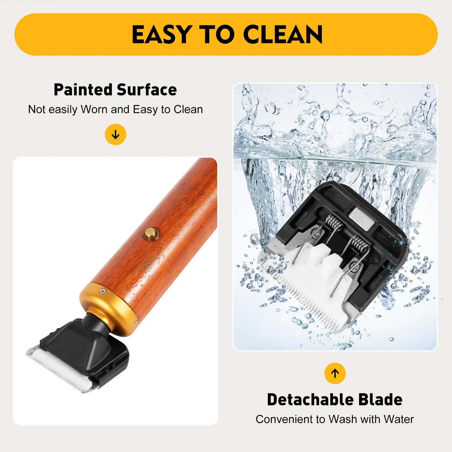 Dog Electric Sheep Goat Shears Clippers for Grooming for Thick Coat,High Power 7200RPM Rechargeable with Stainless Steel Blade