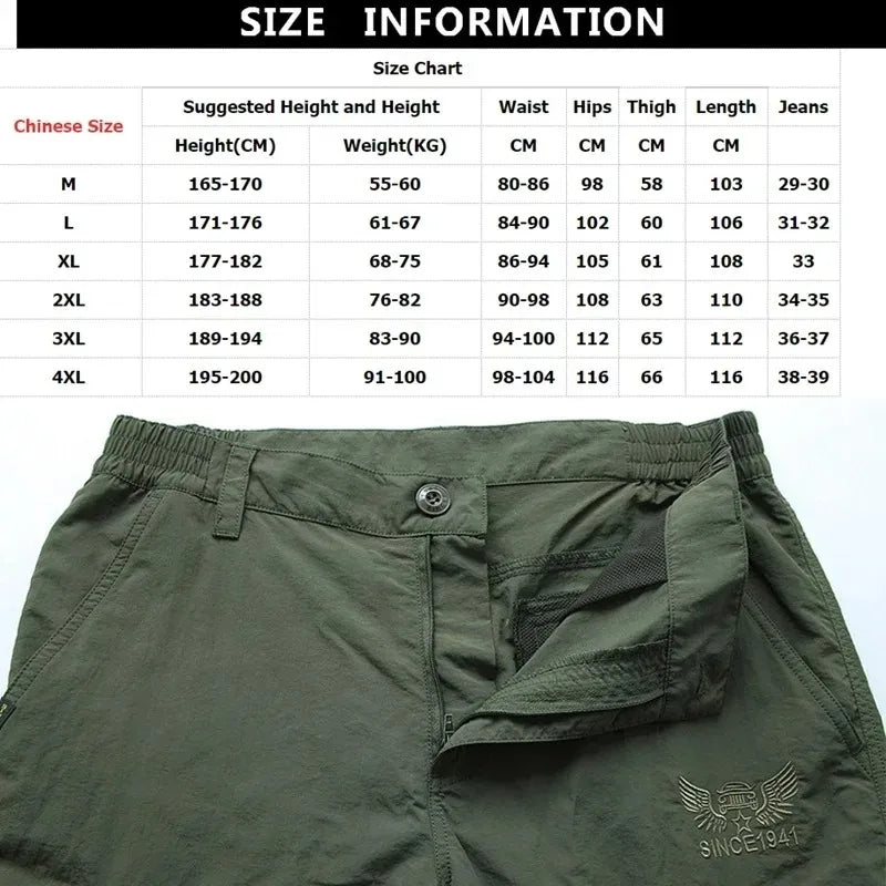 Summer Leisure Light Army Military Pants Men's Outdoor Waterproof Special Police Combat Military Camouflage Pants Cargo Camping