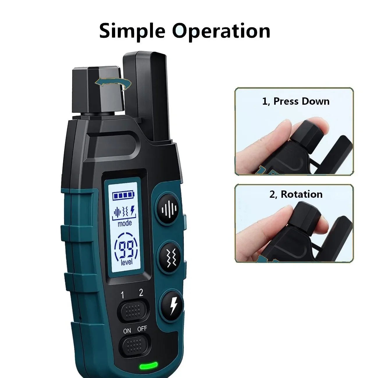 1000M Pet Dog Training Collar IP67 Waterproof Shock Vibration Rechargeable Collar Pet Trainer Anti Bark Stop For 2 Dogs