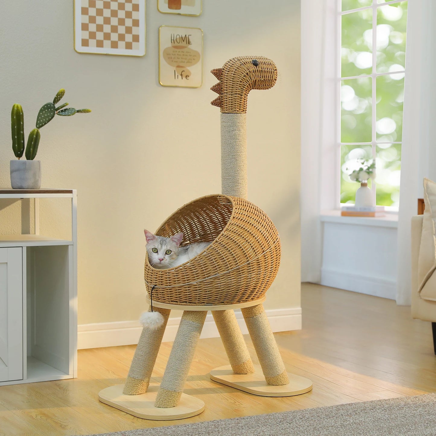 PAWZ Road Dinosaur Cat Tree Tower Sisal Scratching Post