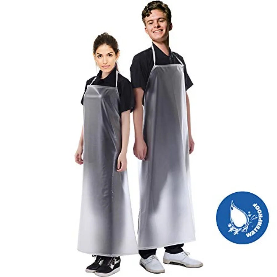 Transparent PVC Waterproof Apron For Kitchen Dishwashing Butcher Dog Grooming