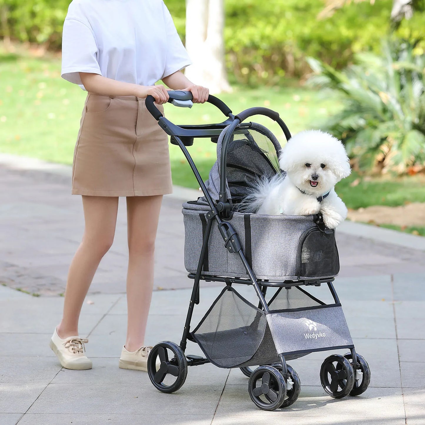 3 In 1 Pet Stroller With Removable Carrier All Terrain
