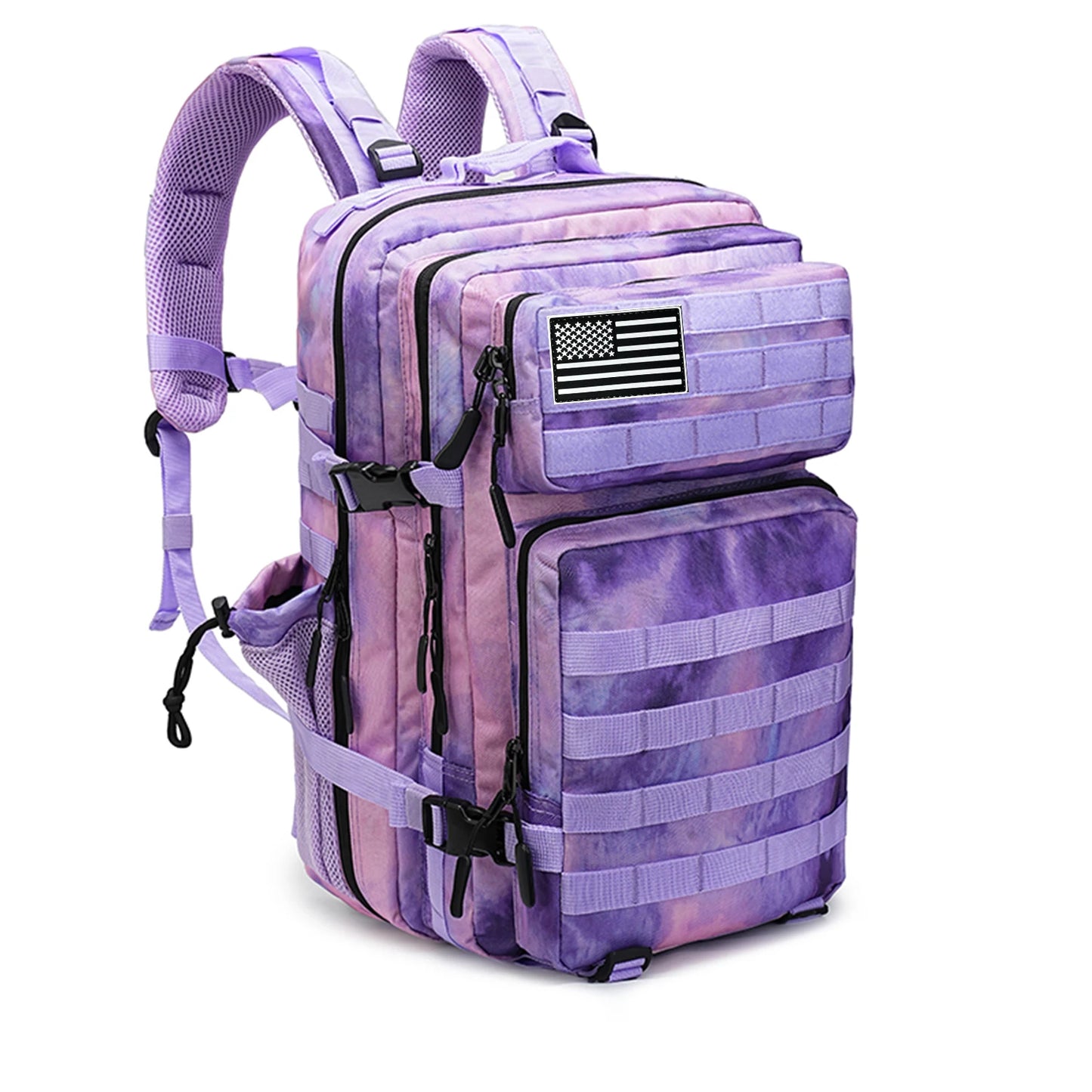 Tactical Assault Backpack For Outdoor Travel And Hunting Rucksack Nylon Construction Water Resistant