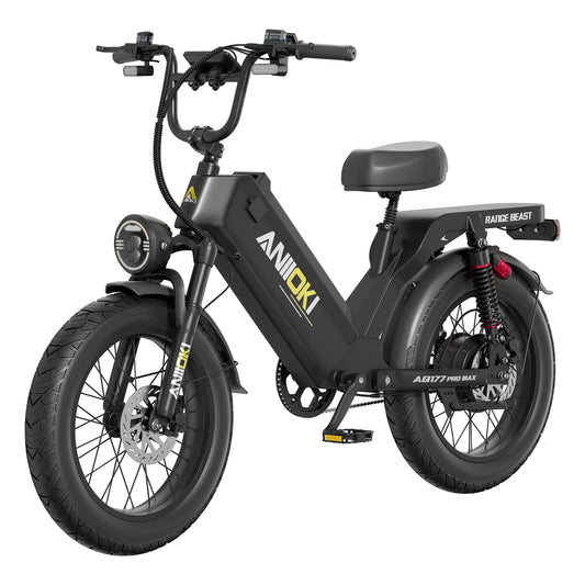 2026 ANIIOKI Electric Bike 1500W Peak Motor 48V 60Ah Battery 31MPH E-Bike AQ177 Long battery life Adult Ebike Fat Tires 20"*4"