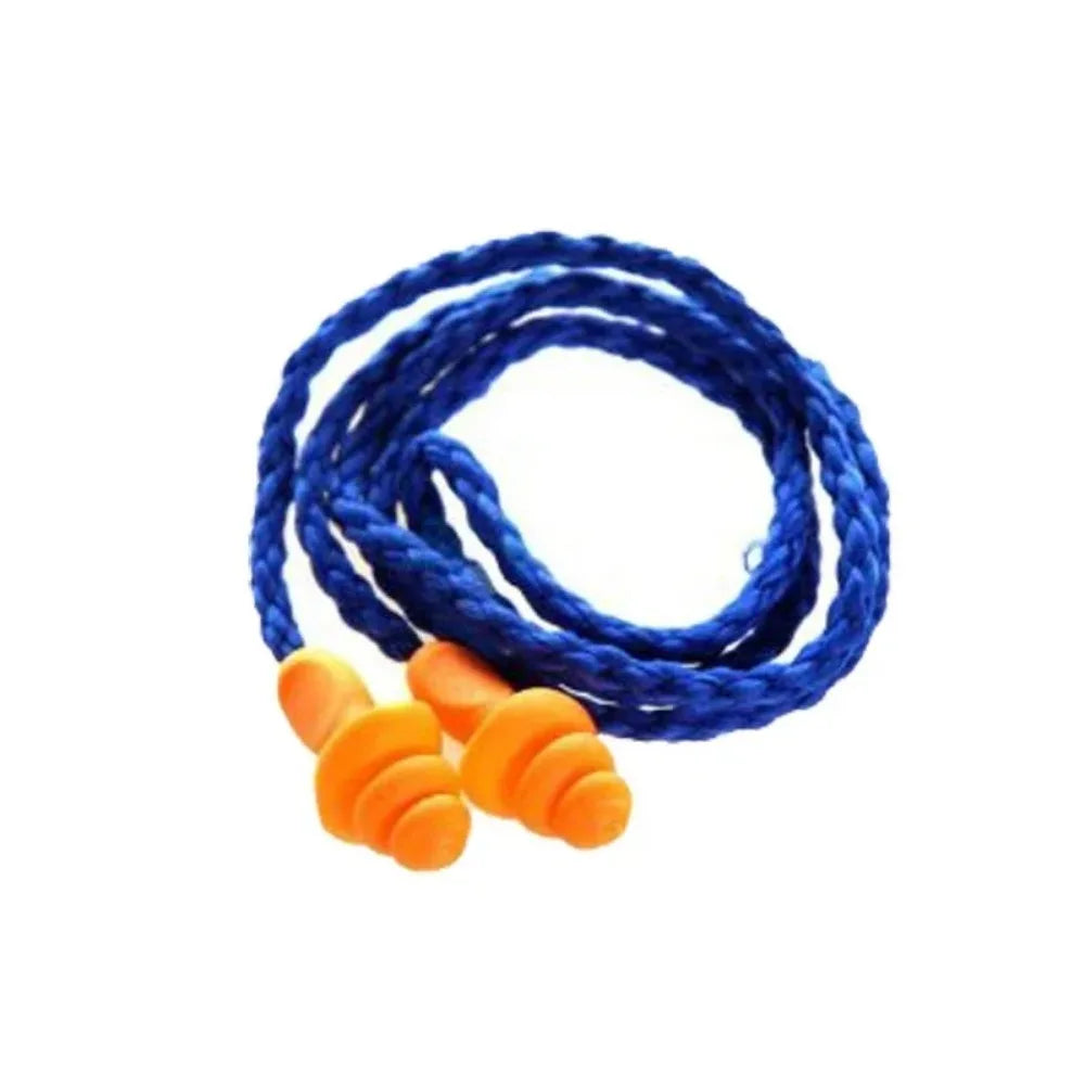 Reusable Silicone Corded Ear Plugs Ear Protection With Detachable Wires Earmuff Headwear