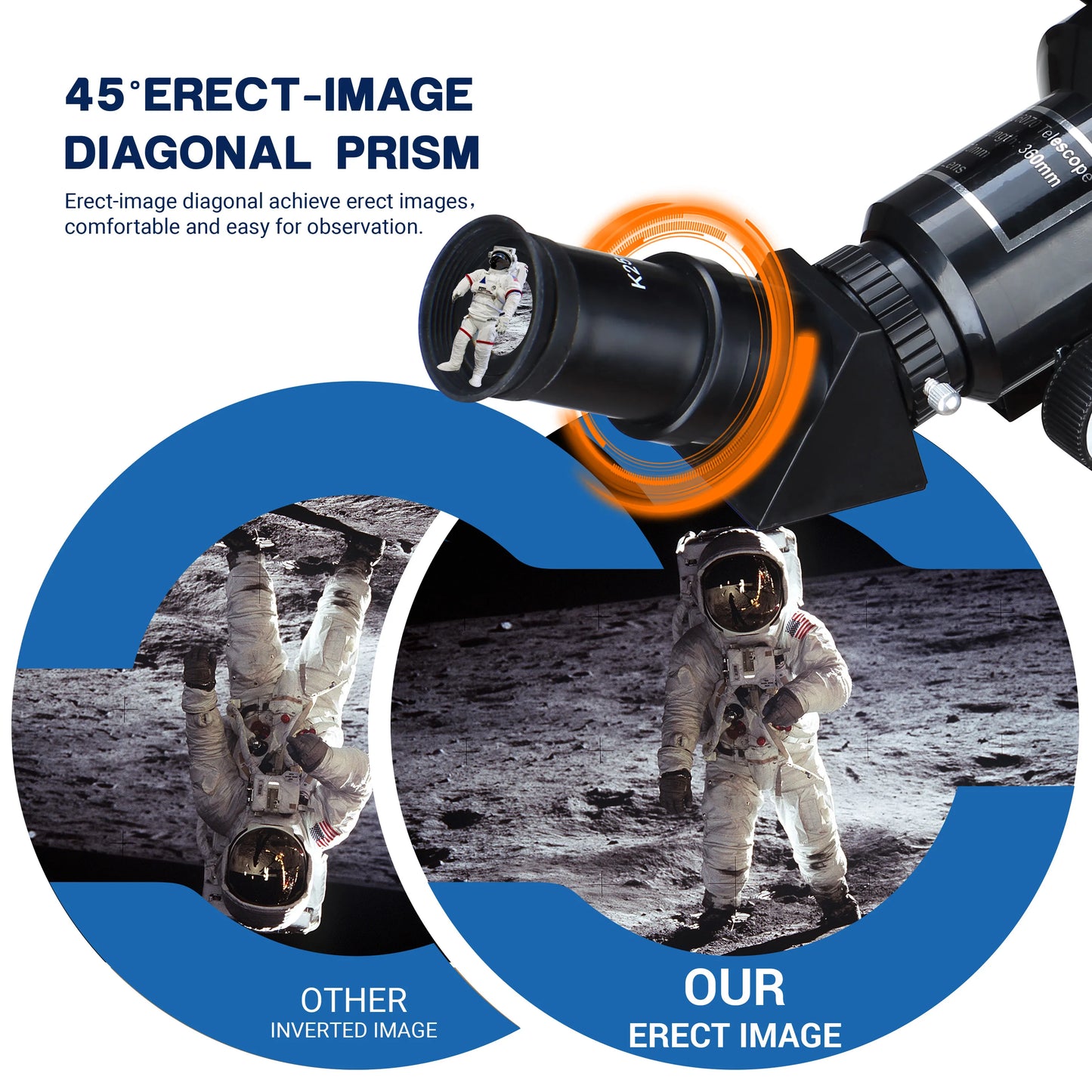 Telescope 36070 with High Tripod Mobile Holder 14X-180X for Moon Watching Kids Christmas Birthday Gift