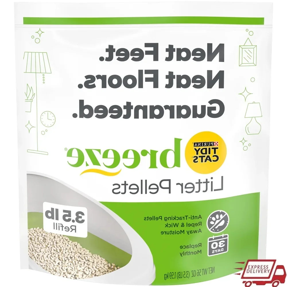 Non Clumping Cat Litter Pellets Low Dust Odor Control 3.5 lb Cat Litter Multi Cat Homes Easy Maintenance 99.9 Dust Free