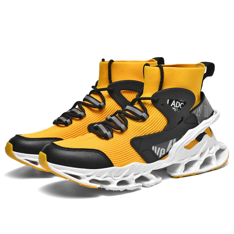 LOUIS KADHR Men's Breathable Walking Tennis Shoes Blade Fashion Sneakers