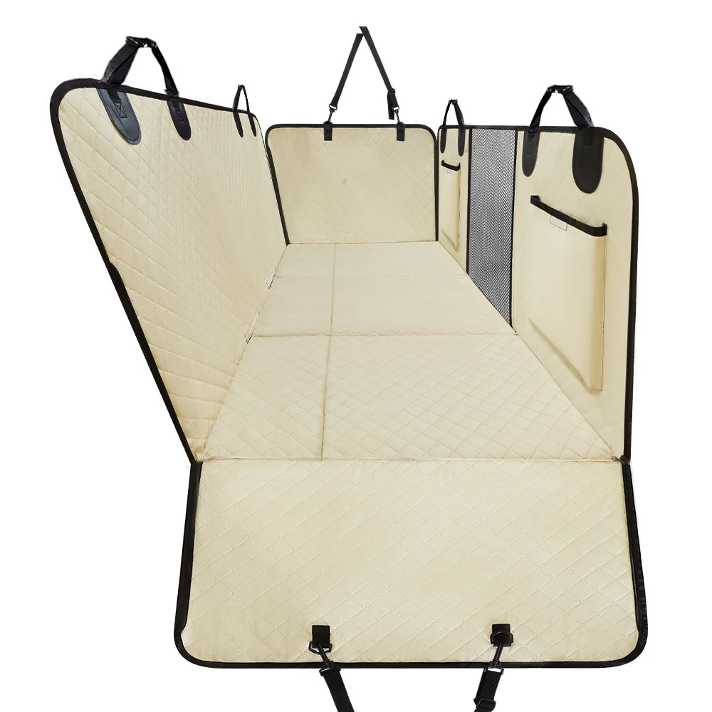 PETRAVEL Dog Car Back Seat Extender Hammock Cover Protector Waterproof