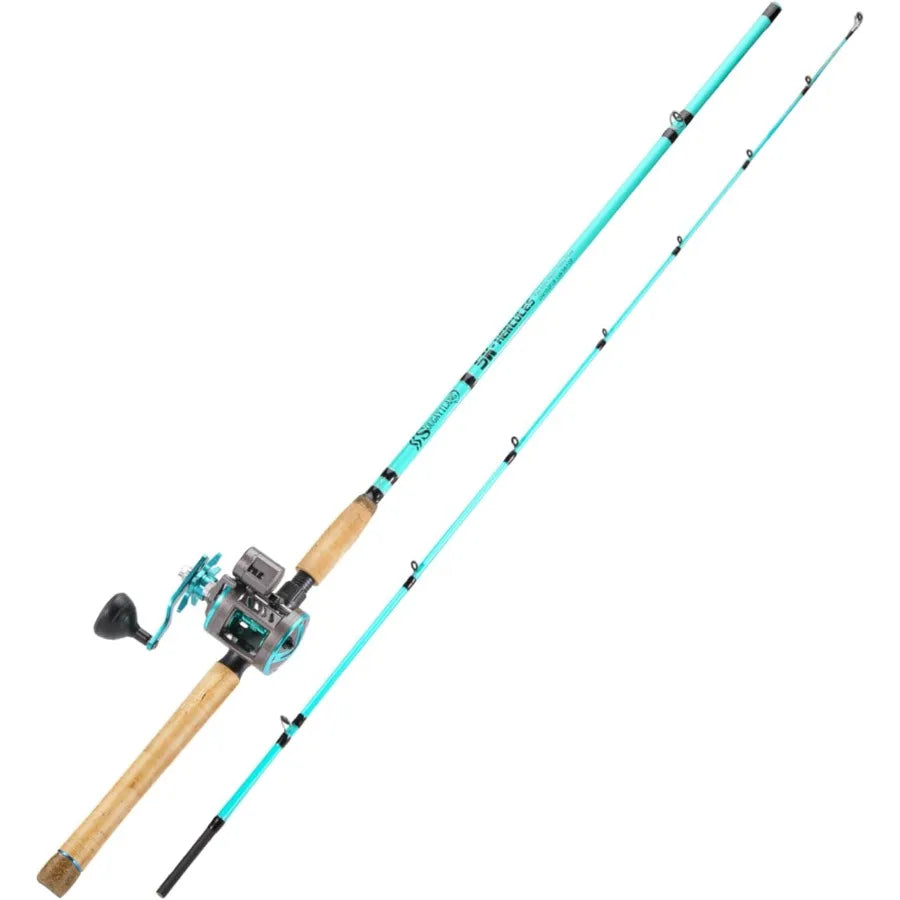 Inshore Fishing Rod Combo with Line Counter Fishing Reel Ideal for Catfish Salmon and Steelhead Perfect for Striper