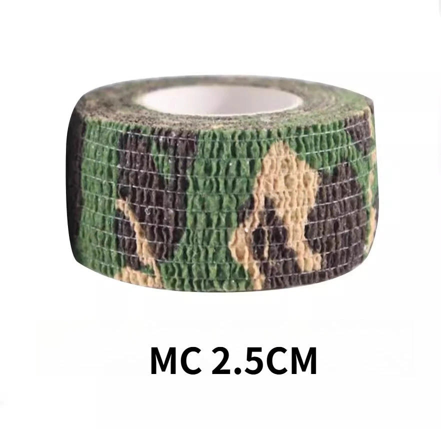 4.5M Hunt Disguise Elastoplast Camouflage Elastic Wrap Tape Self Adhesive Sports Protector Ankle Knee Finger Arm Bandage