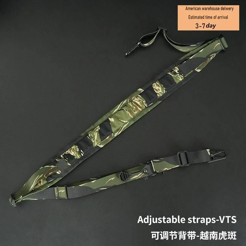 Tactical Rifle Sling Modular Strap Removable 2 Point / 1 Point 2.25" Padded Slingster Combat Shooting Hunting Accessories