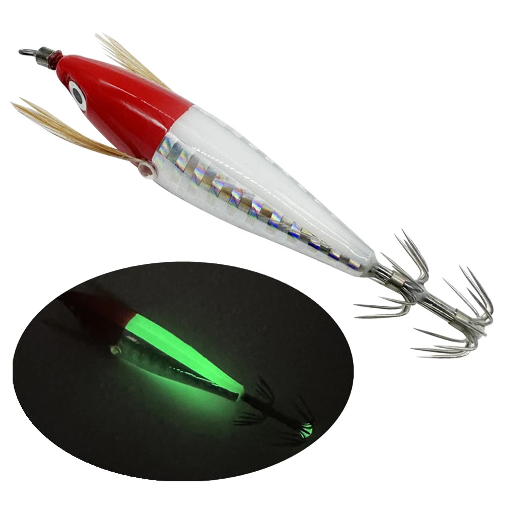 Luminous Fishing Bait Octopus Cuttlefish Fishing Bait Squid Hook Lure Hook Fishing Tackles Squid Jig Baits for Fishing