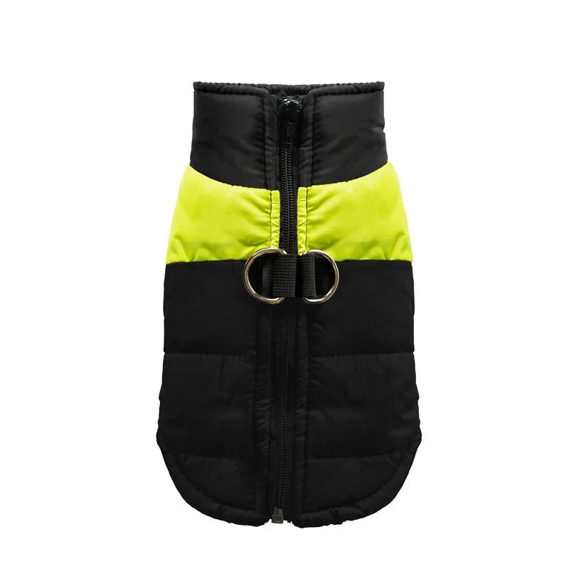 NONECN Waterproof Warm Dog Coat Padded Zipper Jacket For Dogs