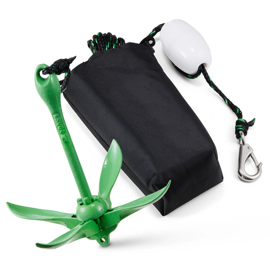 SucceBuy Kayak Anchor Kit With Buoy and Rope Storage Bag for Reliable Anchoring System