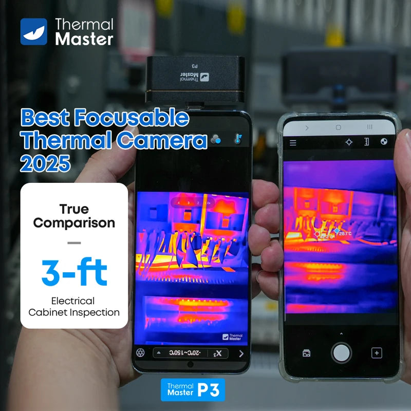 P3 Thermal Camera ios& Android USB-C 600℃ 512*384 X³IR  Infrared imaging Camera Macro Lens for PCB Circuit Home Inspection