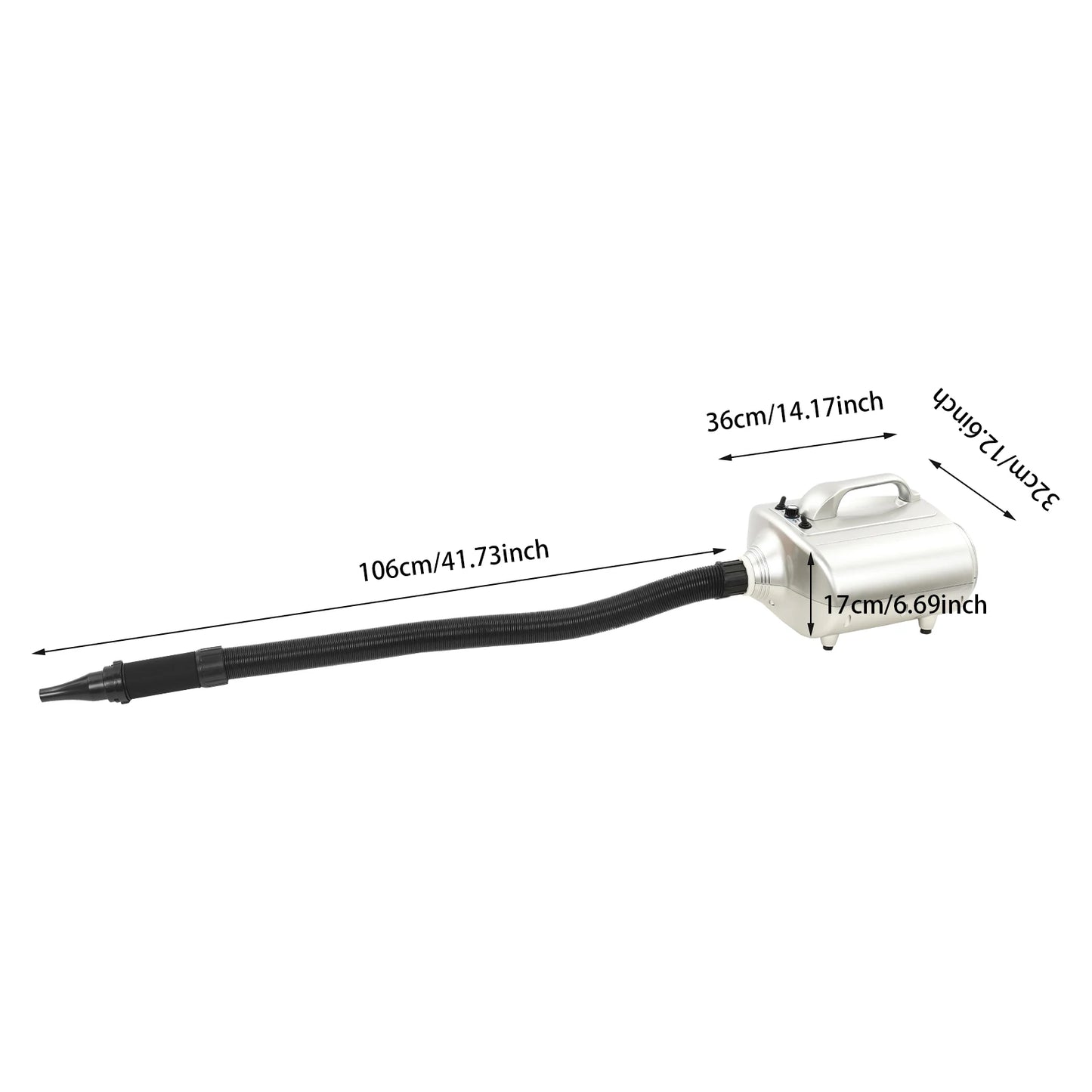 Pet Grooming Hair Dryer Blower Dual Motor 3600W High Power