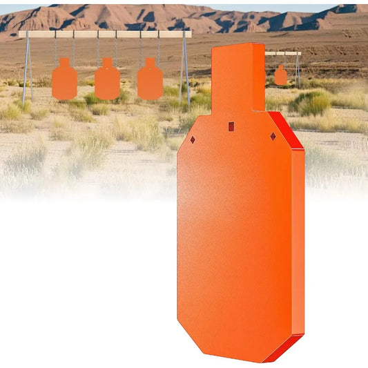 AR 500 Steel Target 1 2 Inch Thick Heavy Duty Steel Silhouette Target LaserCut Steel Plate Targets for Shooting Range Durable M