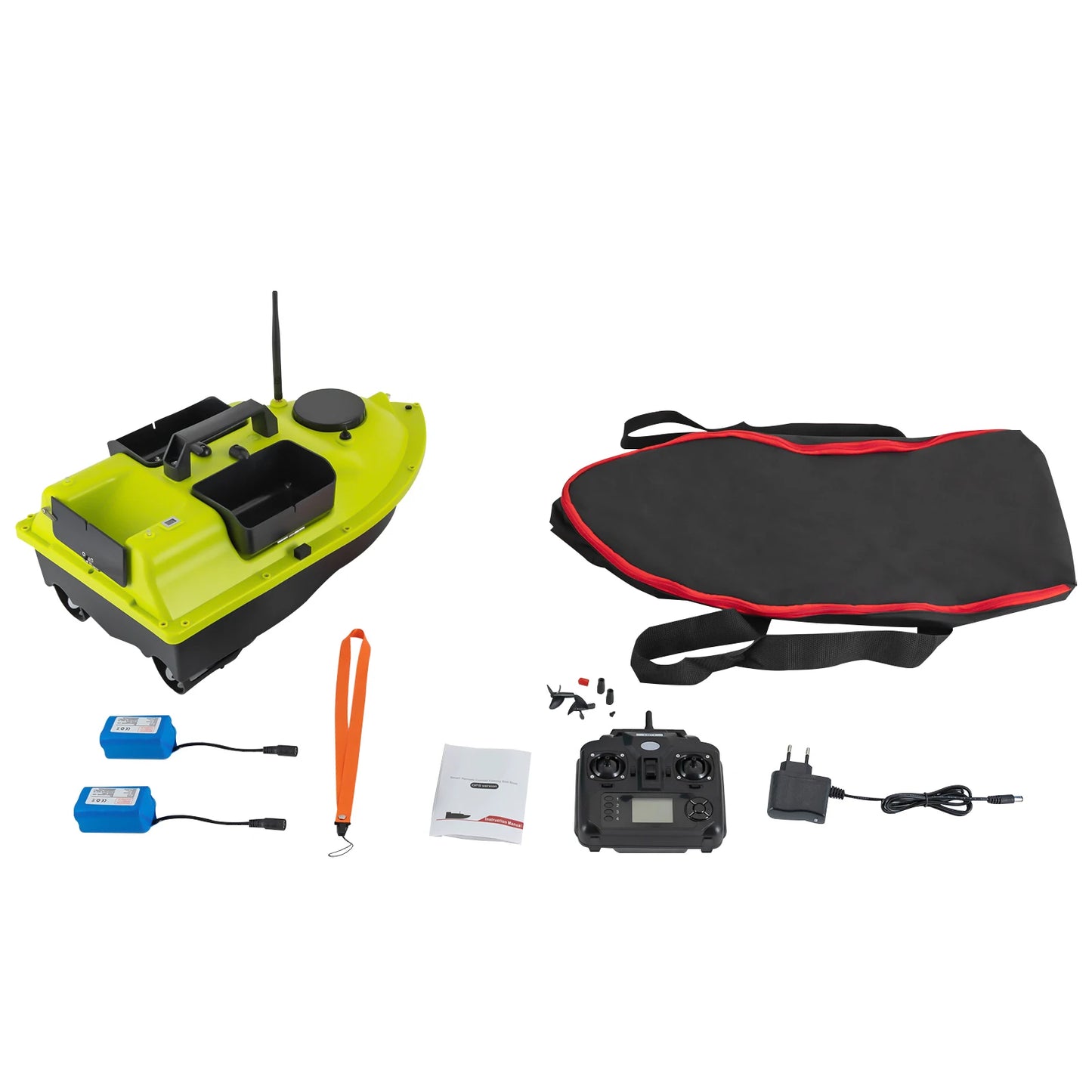 Rechargeable GPS Fishing Bait Boat With 5200mAh HighCapacityBatteries 2kg PayloadCapacityKg