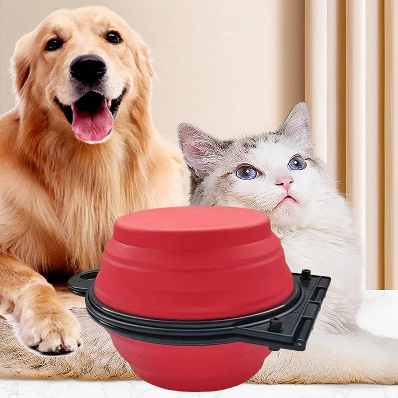 2in1 Foldable Dual Bowl For Dogs And Cats Travel Pro