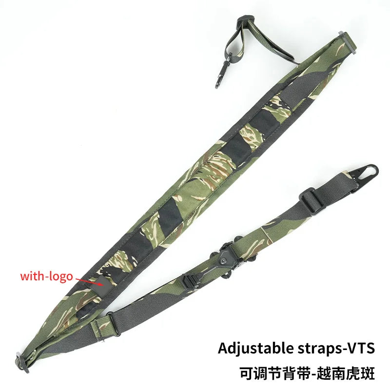 Tactical Rifle Sling Modular Strap Removable 2 Point / 1 Point 2.25" Padded Slingster Combat Shooting Hunting Accessories