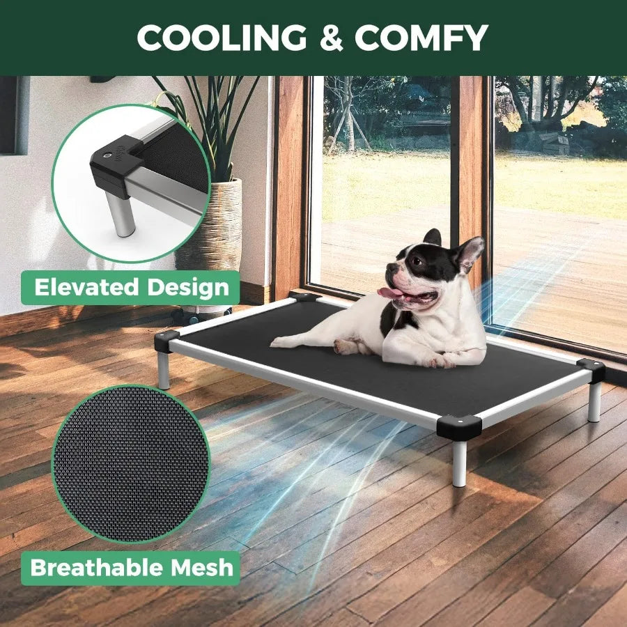 ChewProof Elevated Dog Bed For Indoor Outdoor Use Waterproof