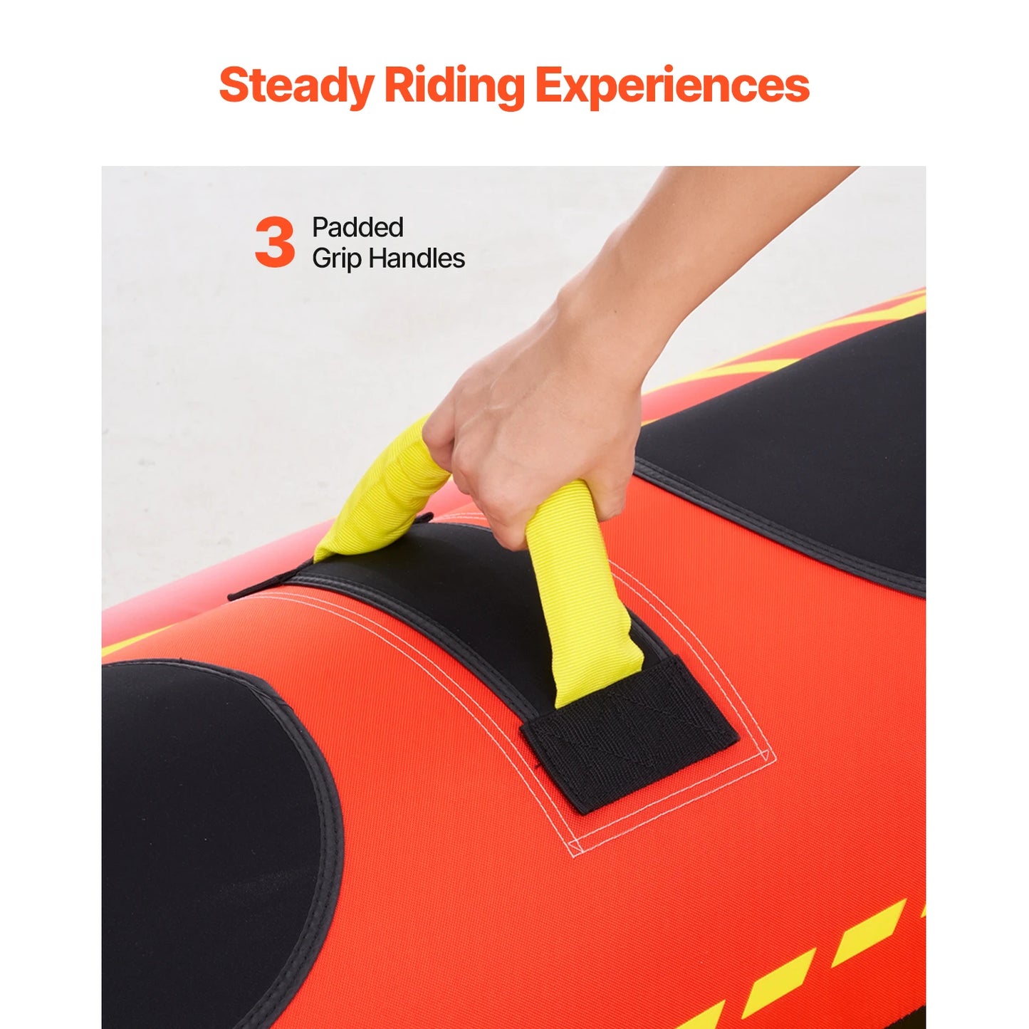SucceBuy Towable Tube For Boating 3 Rider AdventureReady Inflatable WatercraftExperience