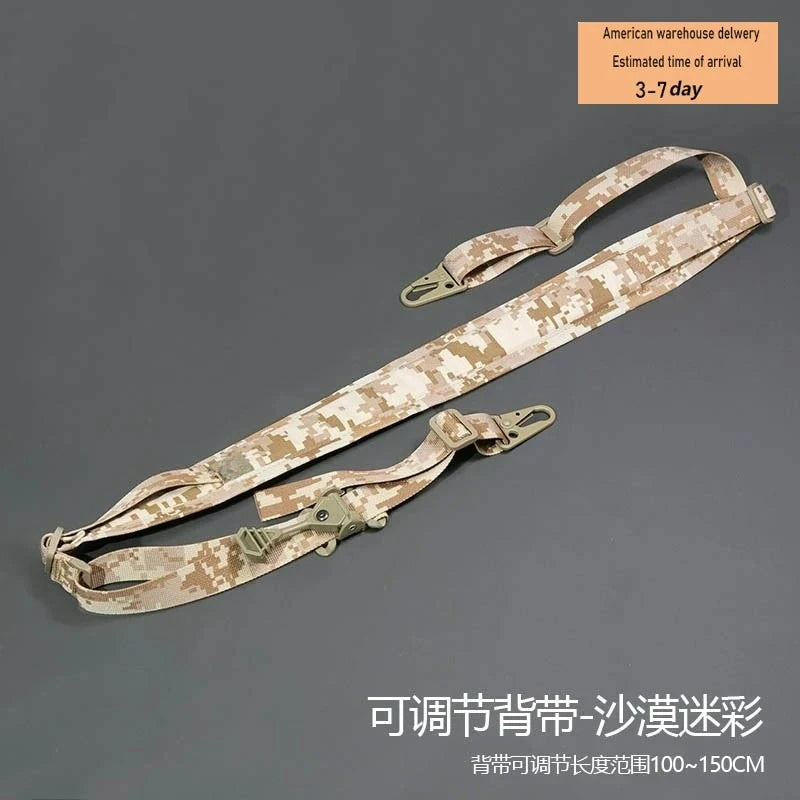 Tactical Rifle Sling Modular Strap Removable 2 Point / 1 Point 2.25" Padded Slingster Combat Shooting Hunting Accessories