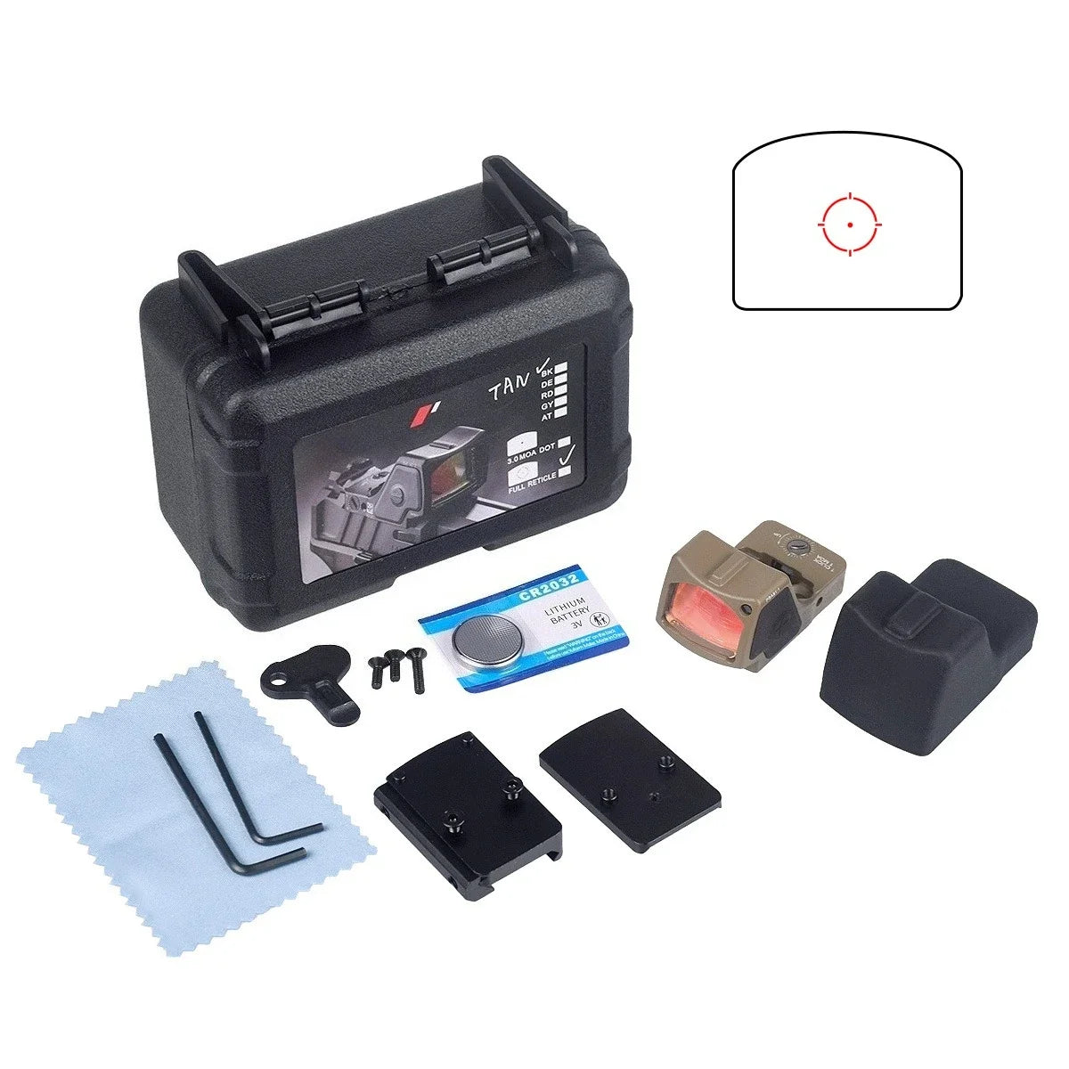 Red Dot Sight NYLON METAL Reflex Sights Scope with Picatinny and G-Mount for Glock17 Airsoft Rifle Handgun Hunting G17 G19 Sight