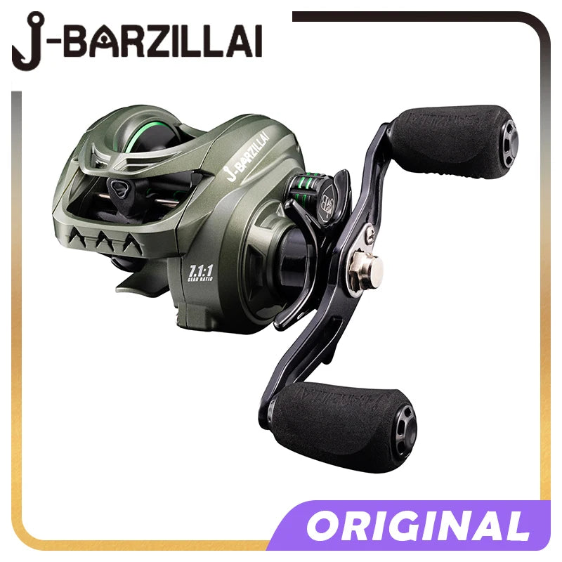 J-BARZILLAI PL 5+1BB Baitcasting Reel 7.0:1 Precision Engineering Durability Reliability