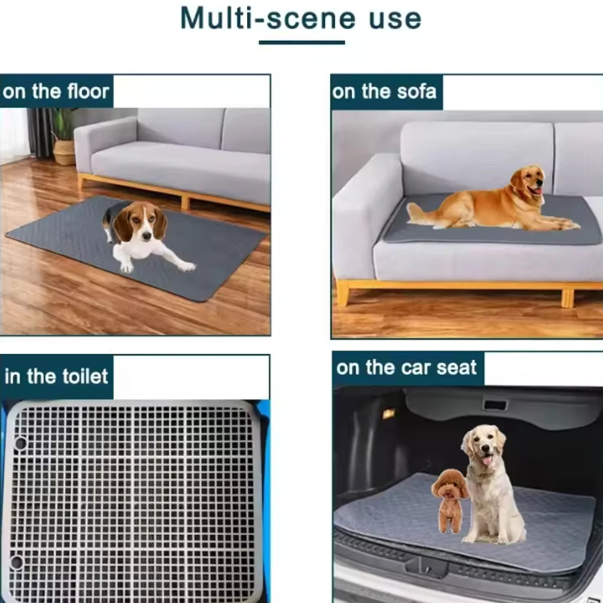 Dog Pee Pad Reusable Washable Waterproof Absorbent Mat For Dogs