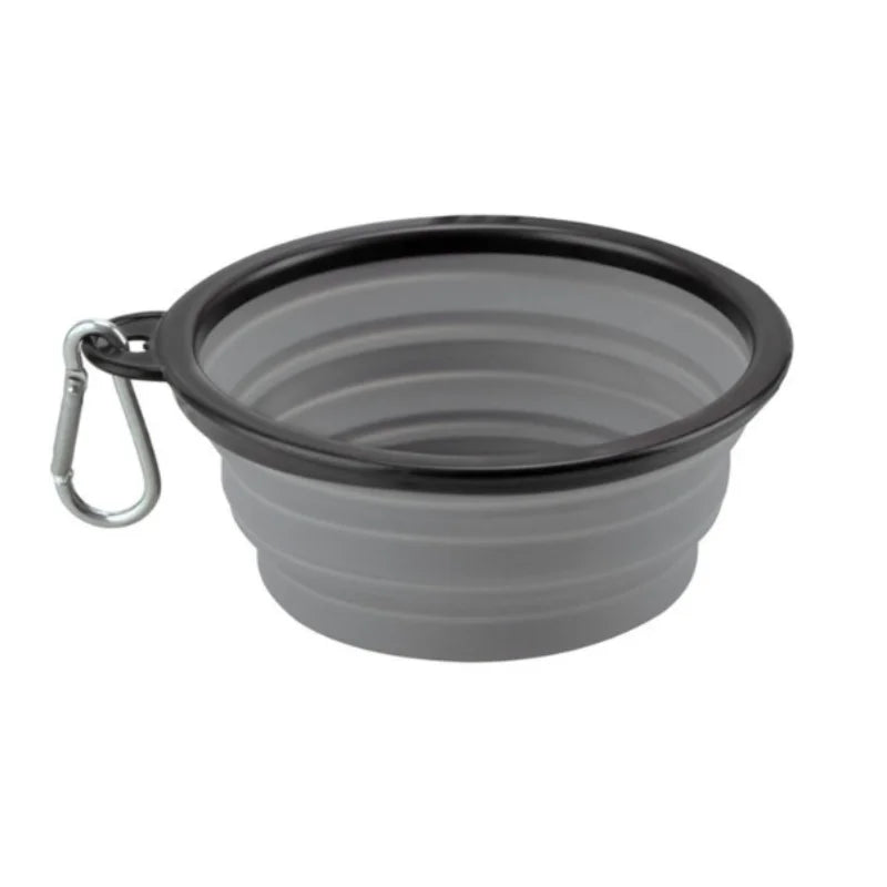 Durable TPR Pet Food Bowl Collapsible Travel Water Bowl