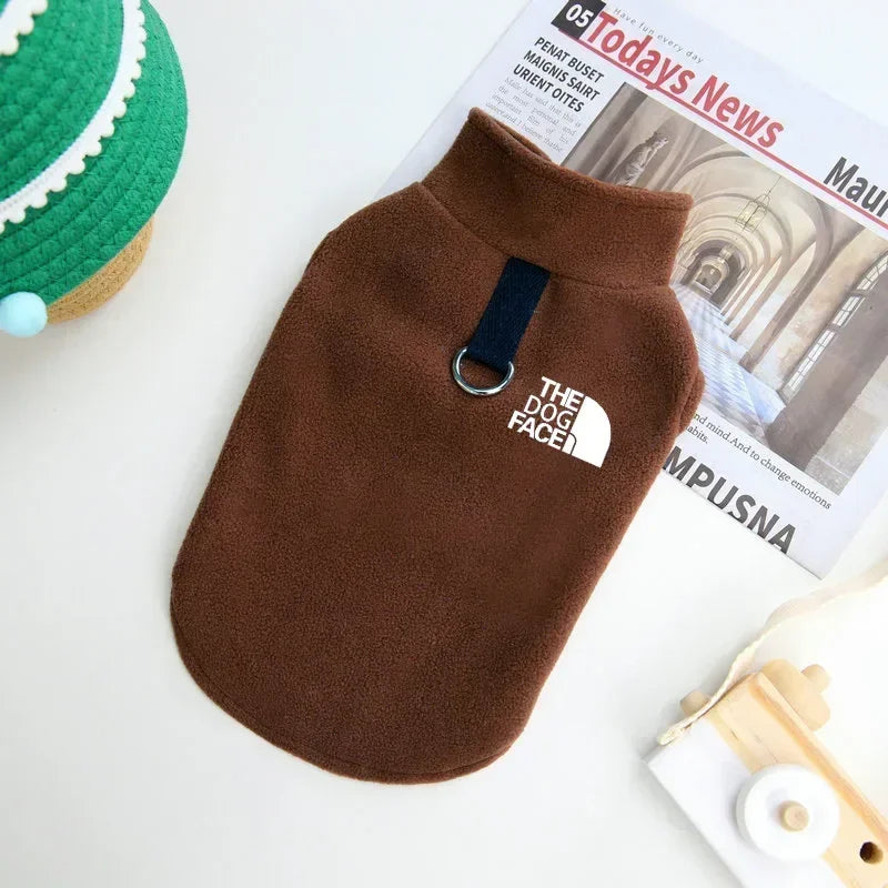 Cozy Fleece Dog Sweater Coat For Autumn Winter Pets
