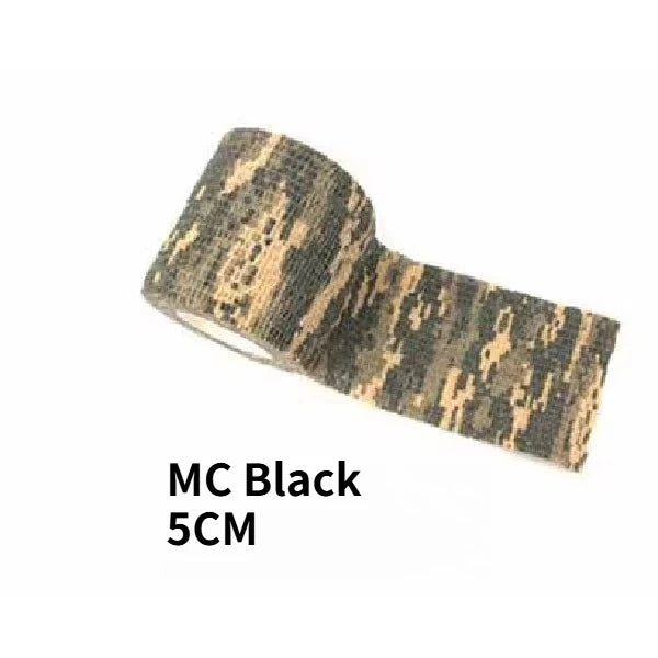 4.5M Hunt Disguise Elastoplast Camouflage Elastic Wrap Tape Self Adhesive Sports Protector Ankle Knee Finger Arm Bandage