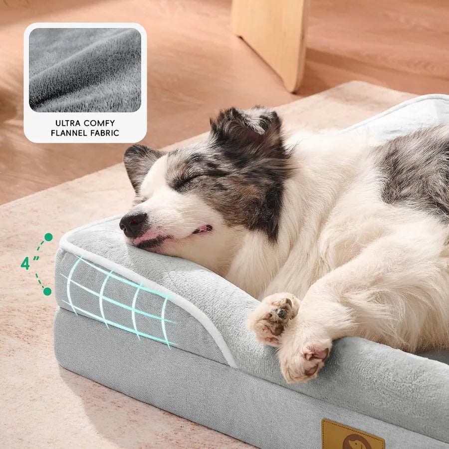 Orthopedic Dog Bed For Indoor Outdoor Use And Crate Pad