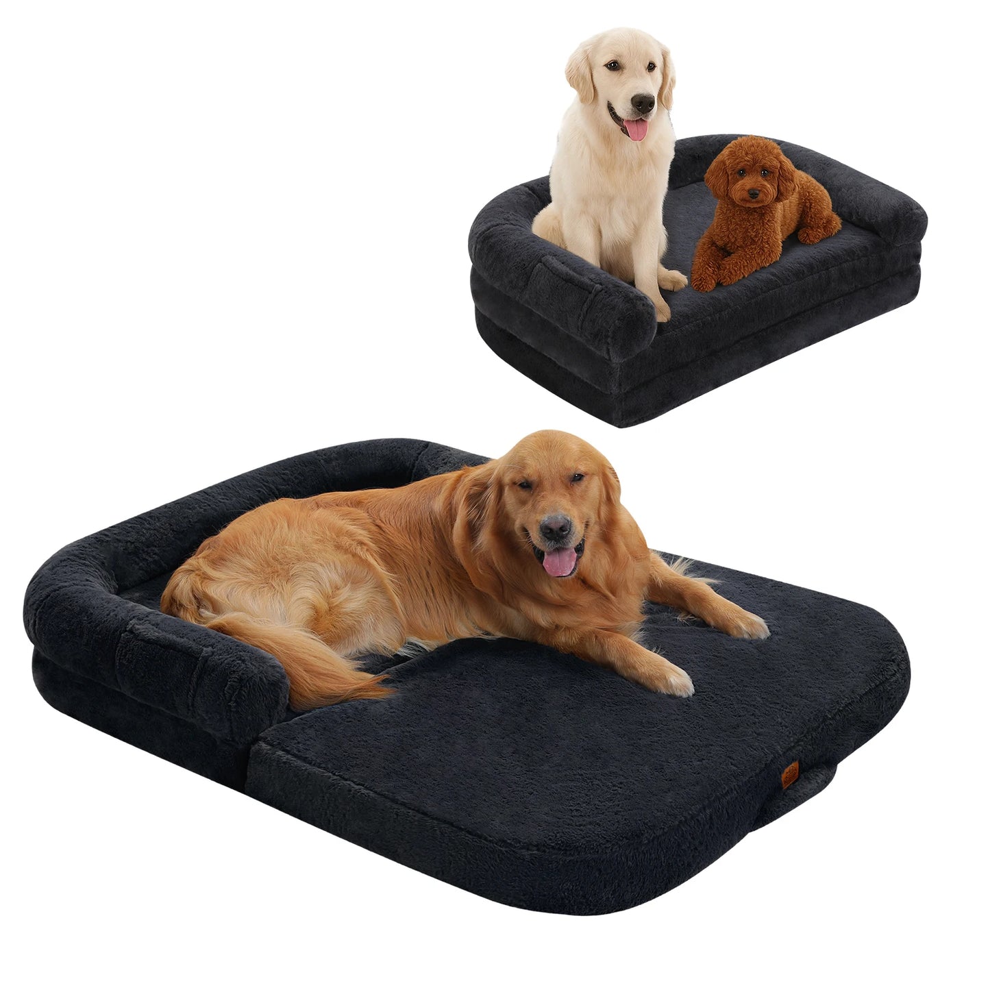 PAWZ Road Foldable Plush Dog Bed Non Slip Sofa Bed