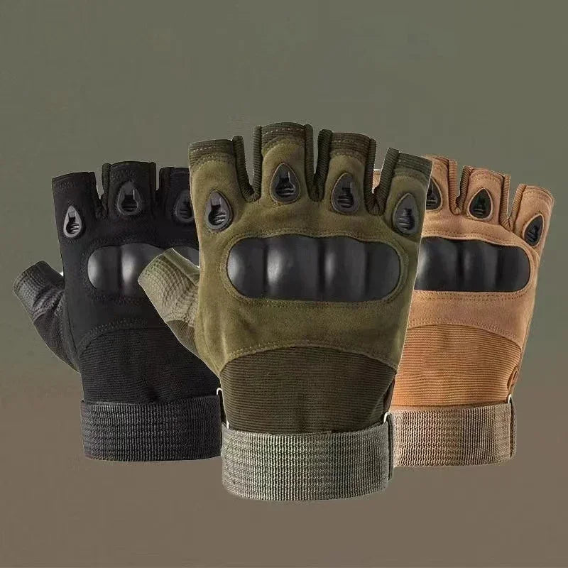 Half-finger outdoor hunting tactical gloves training fitness anti-skid cycling sports breathable wear resistance