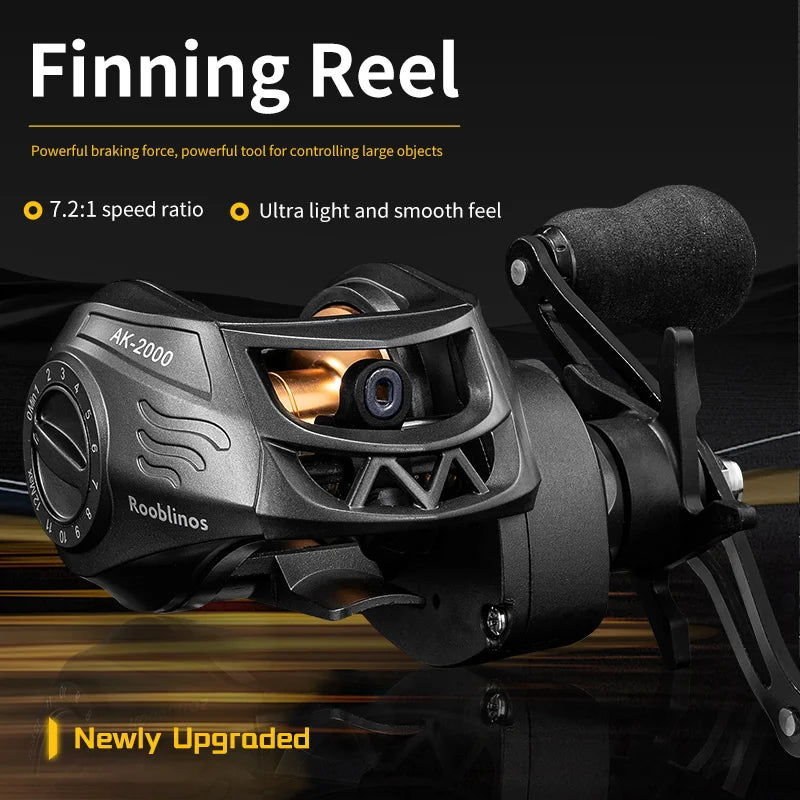 J-BARZILLA AK Baitcasting Reel 7.2:1 High Speed Saltwater