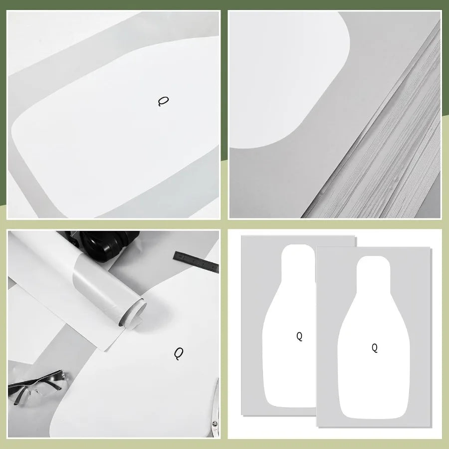 Large Paper Rifle Targets with Center Mass Silhouette Design for Outdoor Range Shooting Training and Qualification Practice Ide