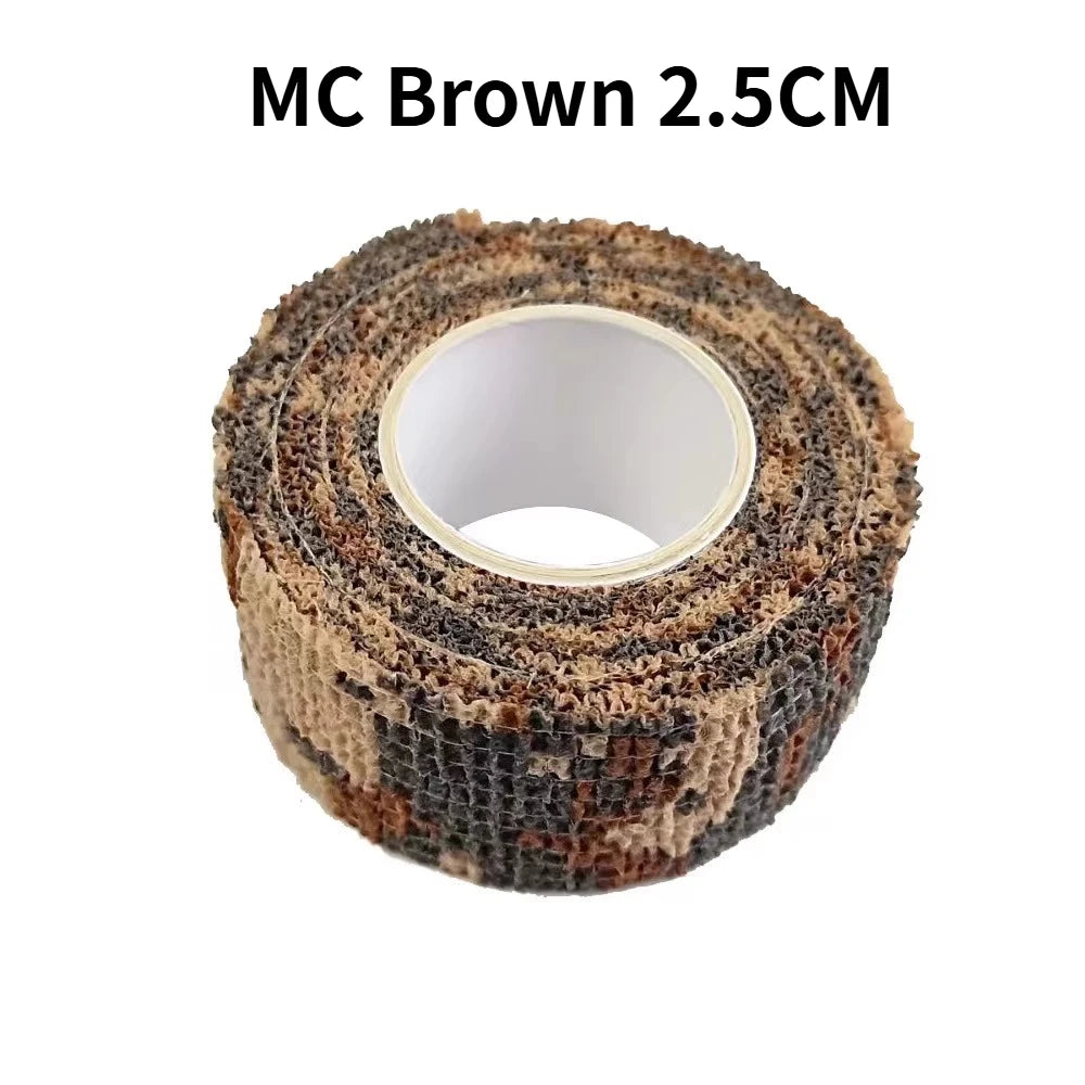 4.5M Hunt Disguise Elastoplast Camouflage Elastic Wrap Tape Self Adhesive Sports Protector Ankle Knee Finger Arm Bandage