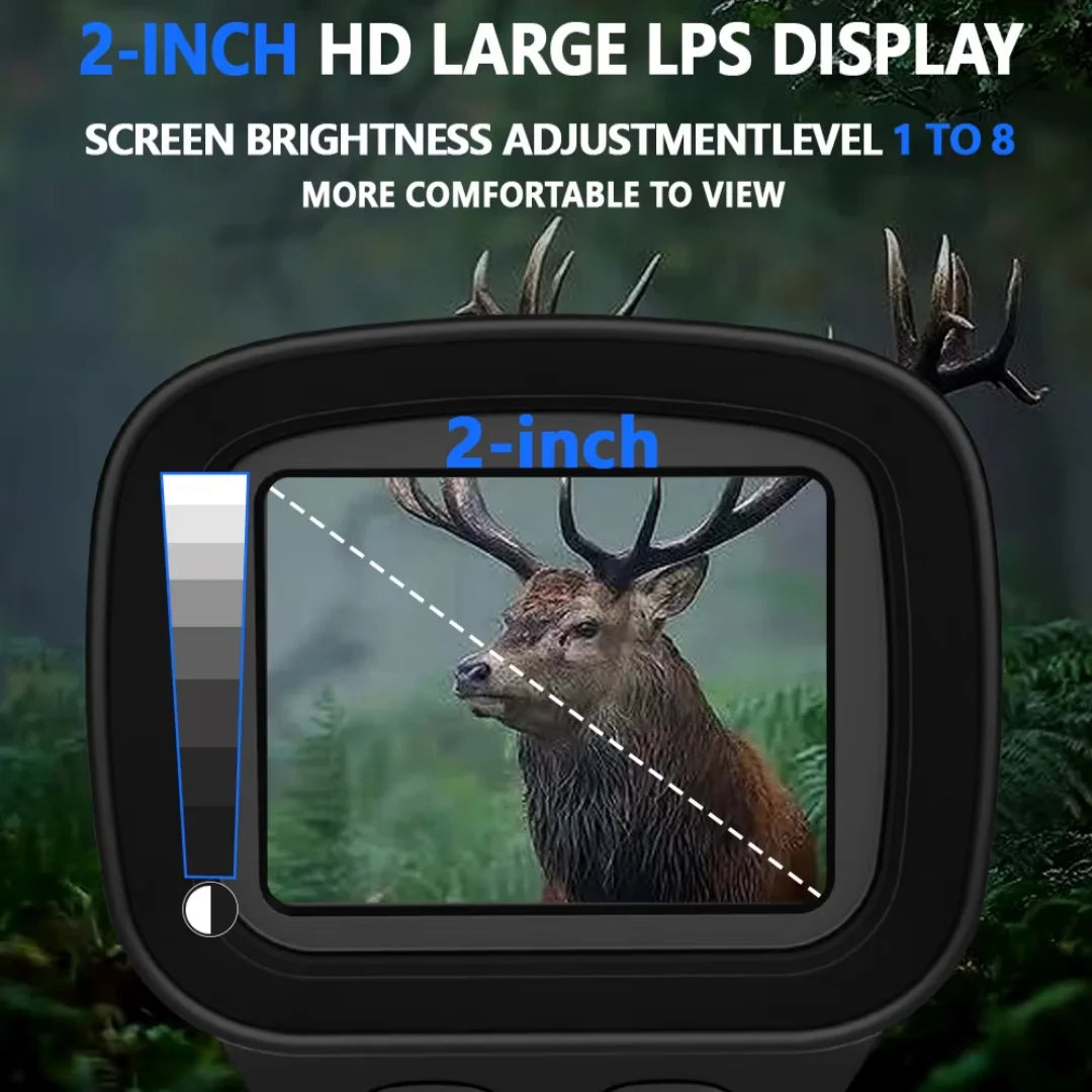 6X Optical Magnification Night Vision Goggles-2.5K Night Vision Monocular with 850nm IR LED for Camping & Security, Gift for Men