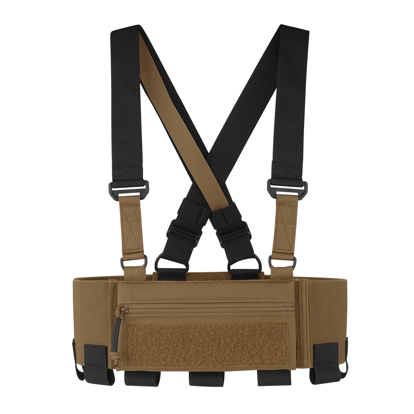 KRYDEX Tactical Ready Chest Rig Elastic Cummerbund 5.56 Magazine Radio Pouch Concealed Carry Low Vis Vest Sticky GP Candy Pouch