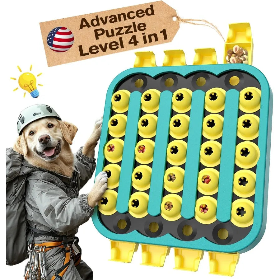 All In One Dog Puzzle Toy With Four Challenge Levels