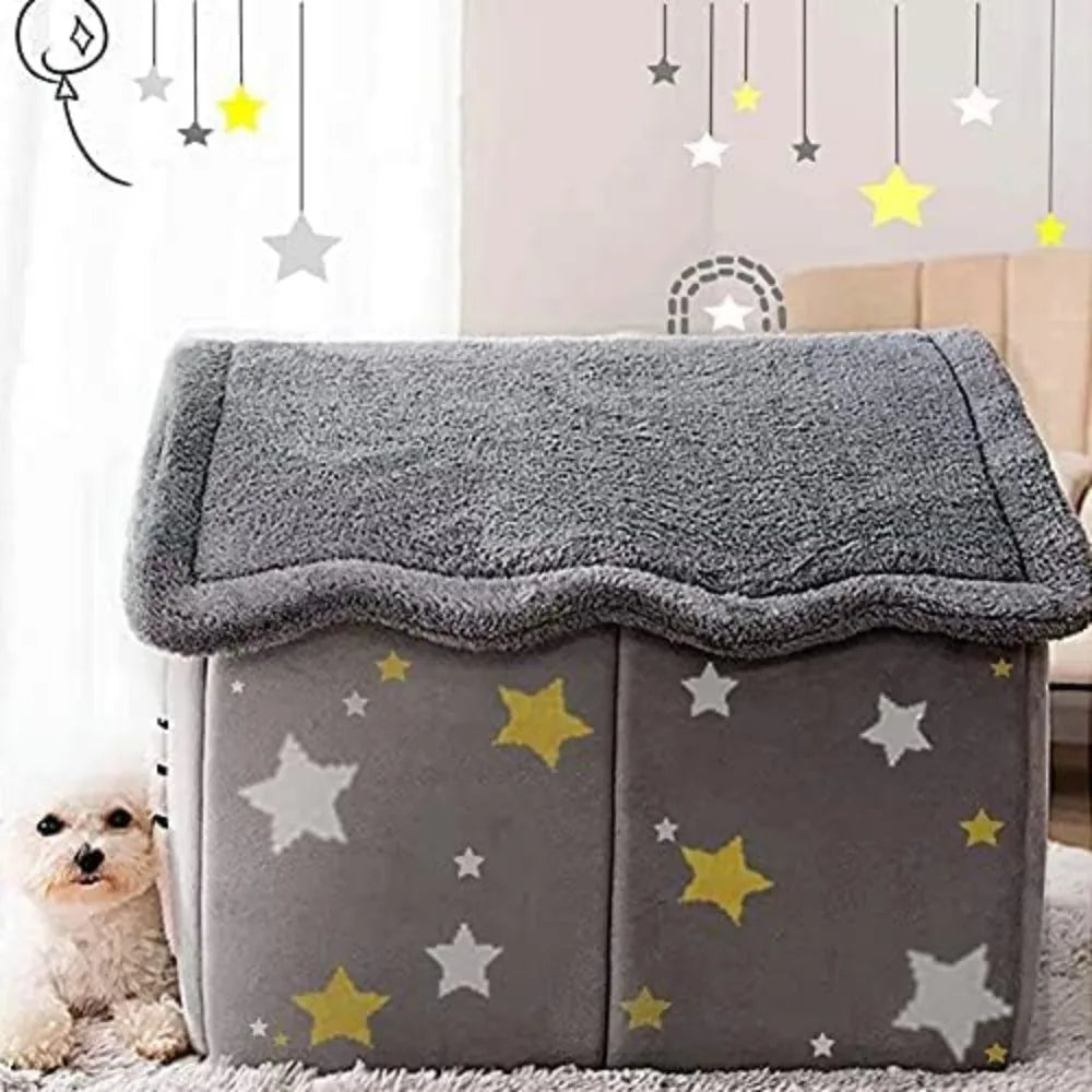 Dog House Indoor Memory Sponge Bed Kennel Mat With Cushion