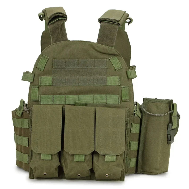 6094 Military Tactical Vest Body Armor Combat Army CS Gear Hunting Plate Carrier Airsoft Accessories Wargame Pouch Molle Vest
