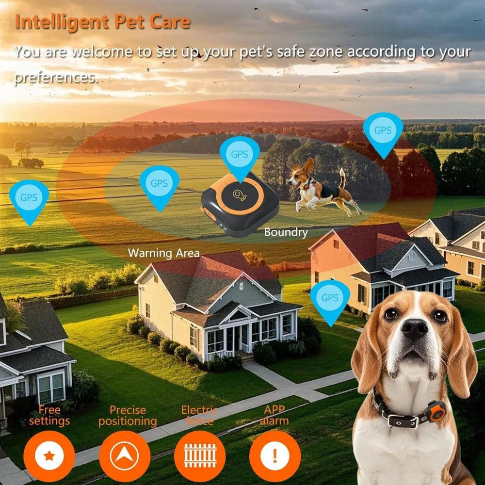 Dog GPS Tracker With Health Monitoring And Collar Compatibility