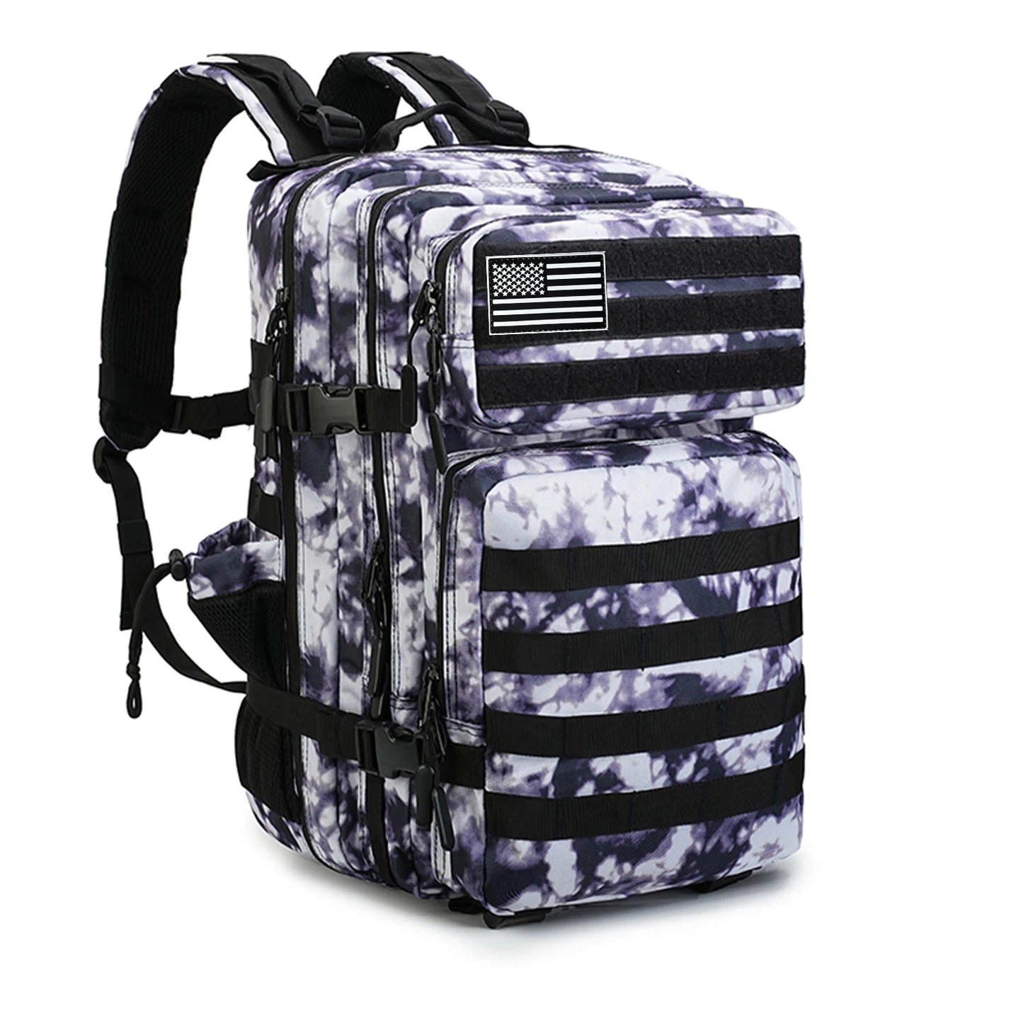 Tactical Assault Backpack For Outdoor Travel And Hunting Rucksack Nylon Construction Water Resistant