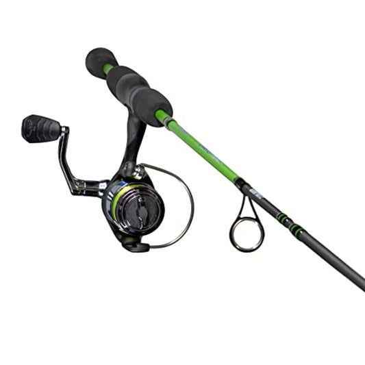 Crappie Thunder Spinning Reel and Fishing Rod Combo 2Piece IM6 Graphite Blank for Precision Crappie Fishing with Adjustab
